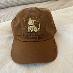 Life is Ruff Brown Dog Embroidered Cap